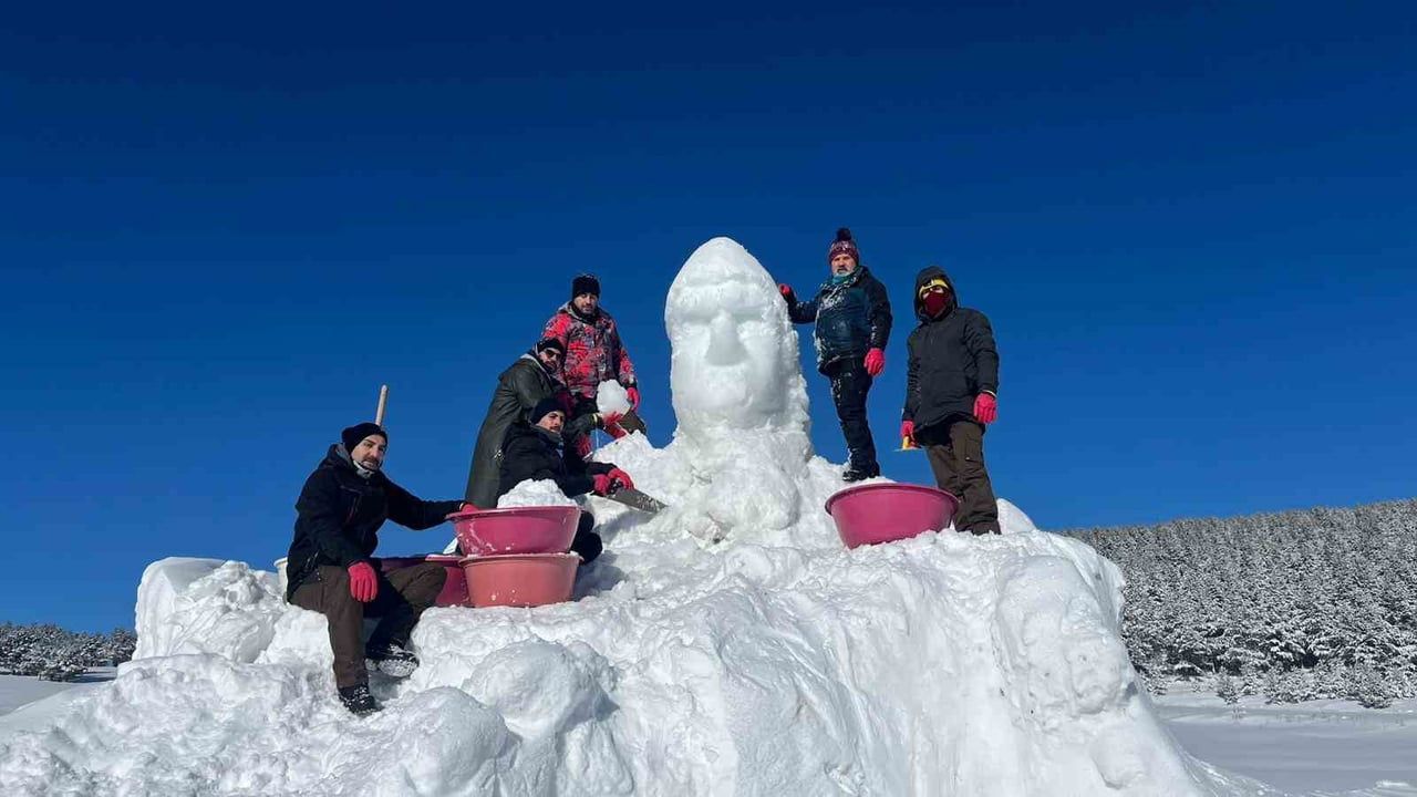 Sarıkamış’ta 111. yıldönümüne kardan heykellerle anma hazırlığı