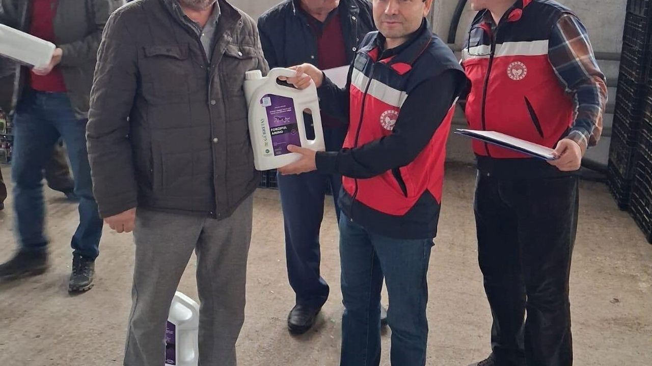 Simav'da 11 sera üreticisine 2,5 ton gübre desteği — İyi Tarım Uygulamaları kapsamında