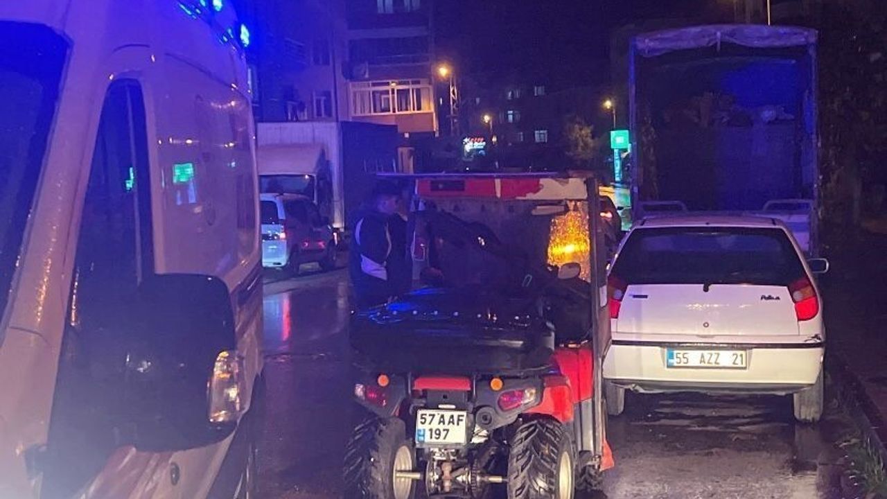 Sinop'ta ATV'nin çarptığı yaya yaralandı