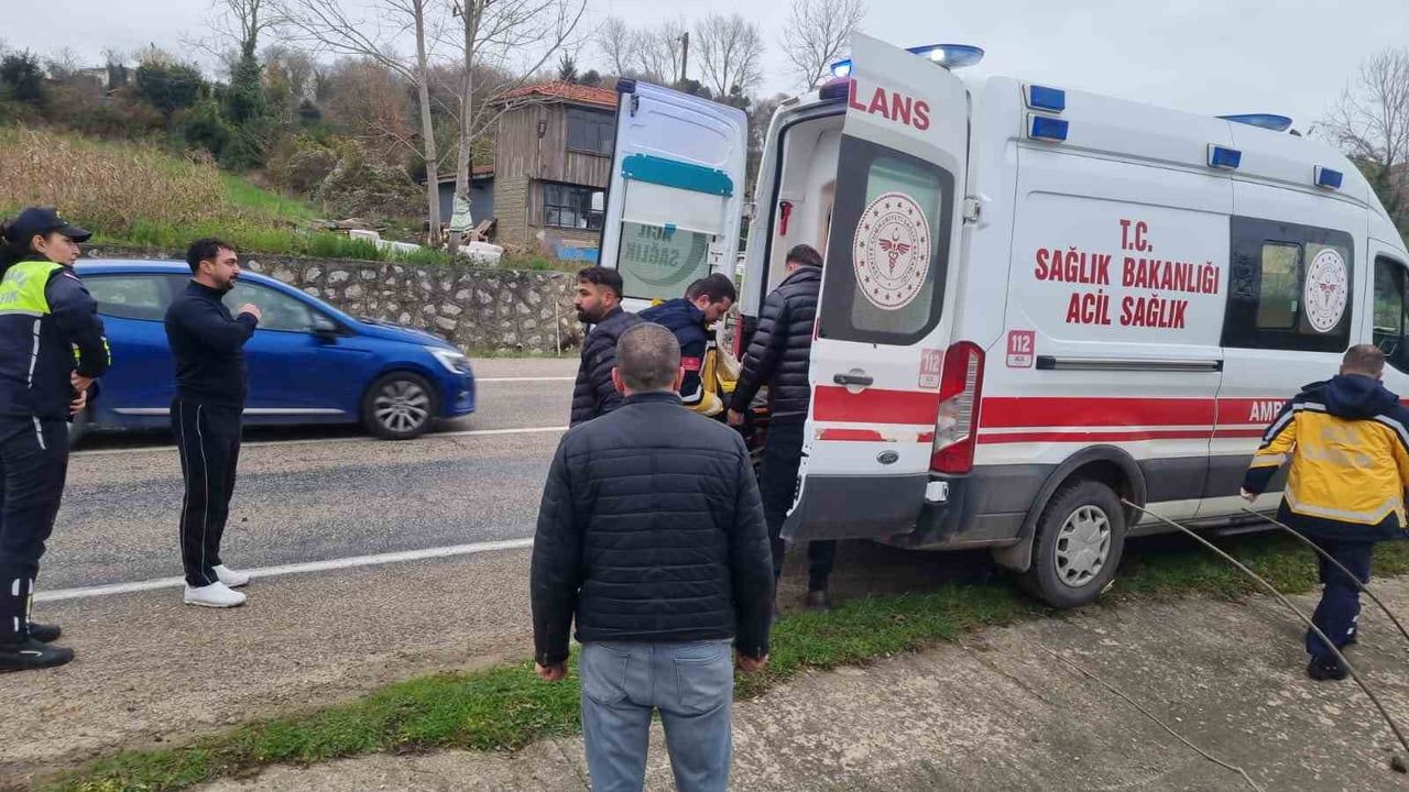Sinop’ta Erfelek-Sinop yolunda trafik kazası: 1 yaralı