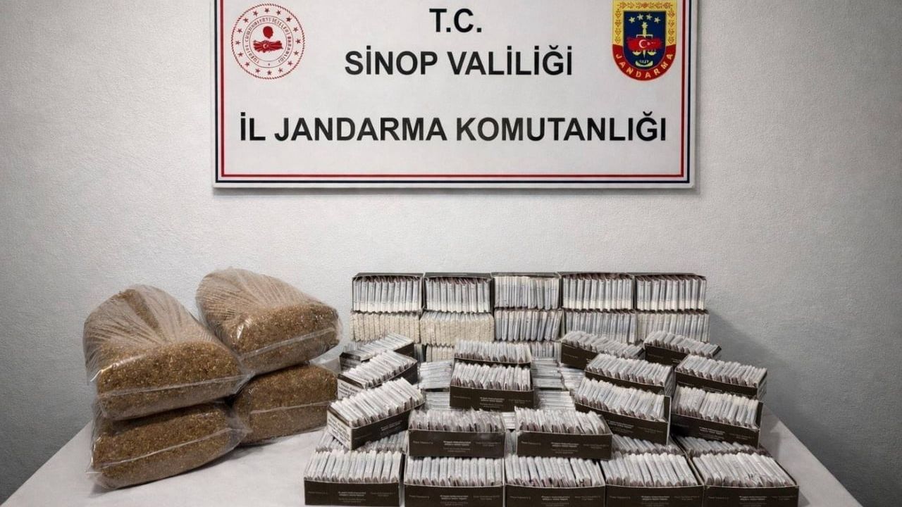 Sinop'ta kaçak tütün operasyonu: Boyabat'ta 20 kilogram tütün ve 10 bin makaron ele geçirildi