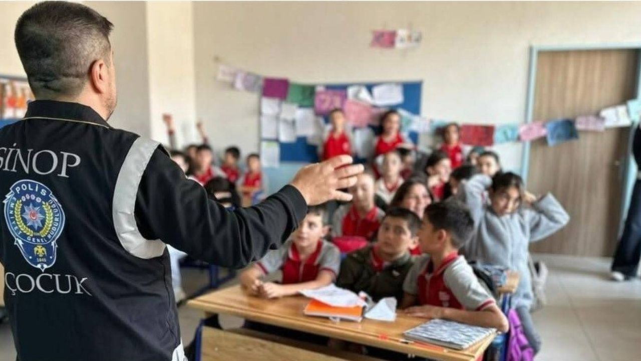 Sinop'ta öğrencilere güvenlik ve suçtan korunma eğitimi