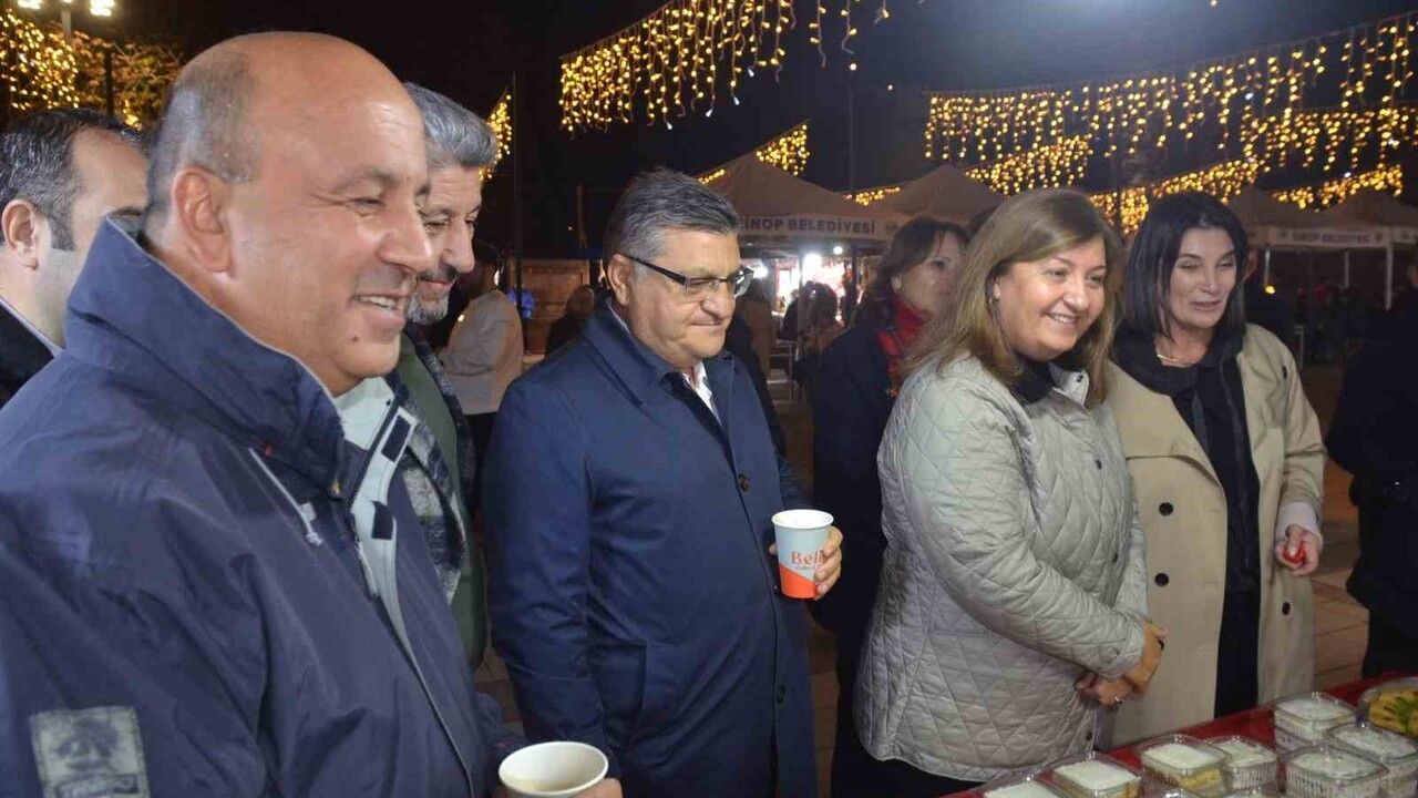 Sinop'ta Yerel Üreticilere Destek İçin Yılbaşı Pazarı Açıldı