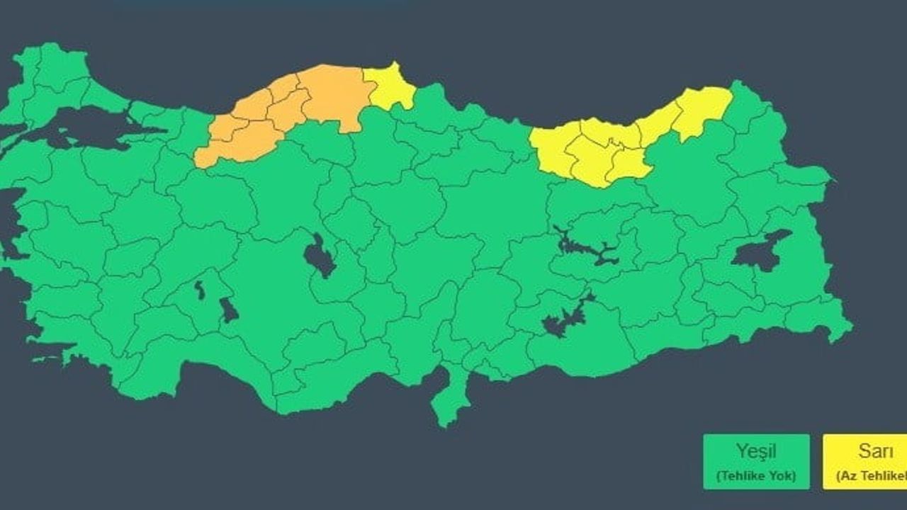 Sinop’un batısına sarı kodlu kar alarmı: Türkeli, Ayancık ve Erfelek uyarıldı
