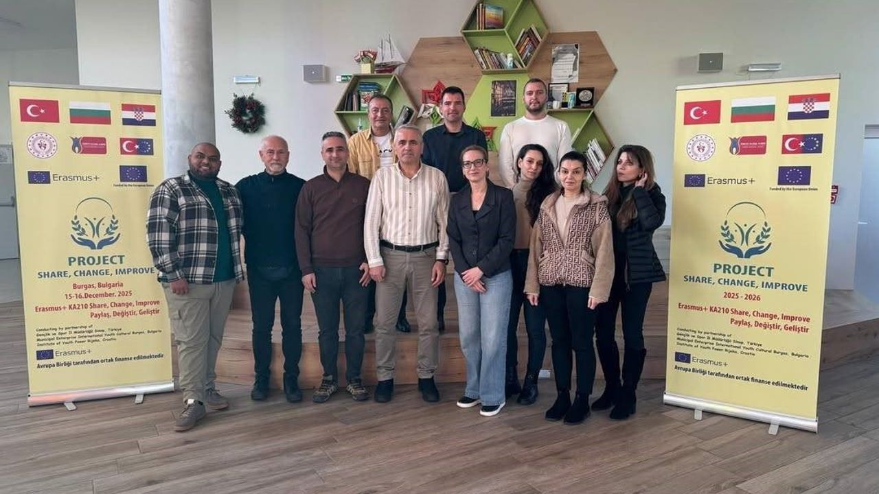 Sinop'un gençlik projesi Avrupa ortaklarıyla başladı — Share, Change, Improve (Erasmus+ KA210)