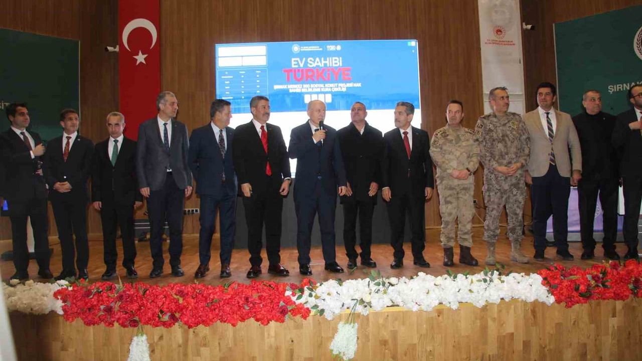 Şırnak'ta 500 Bin Sosyal Konut Projesi 2. Etap Kura Çekimi: 1.492 Hak Sahibi Belirlendi