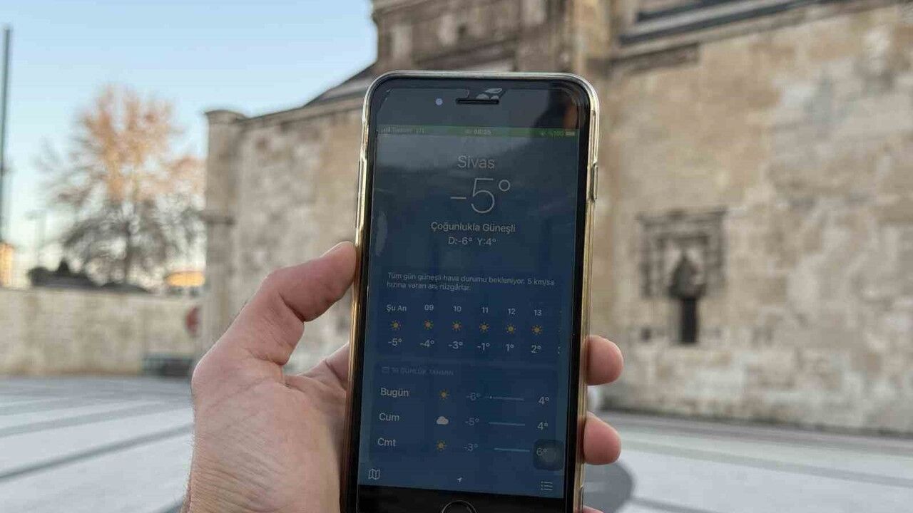Sivas'ta sıcaklık sıfırın altında 5 dereceye düştü — Sabah cam kazıma mesaisi başladı