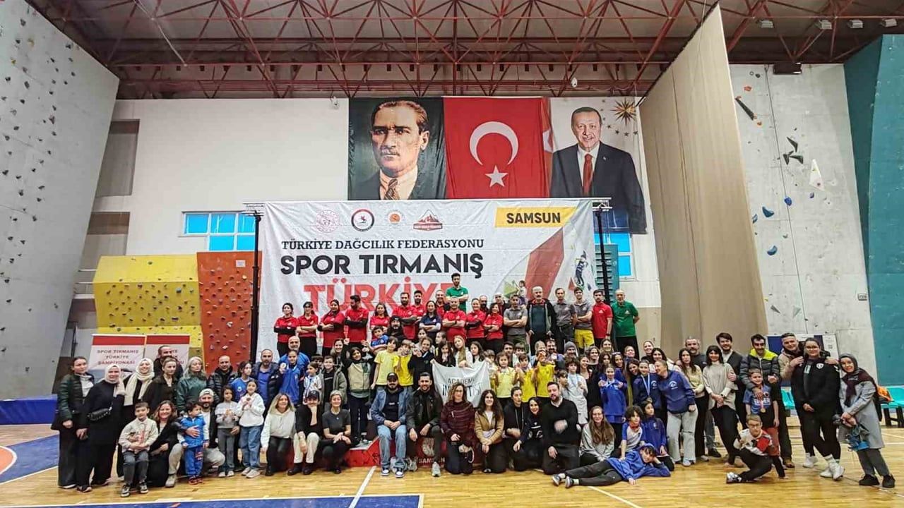 Spor Tırmanış Türkiye Kupası Samsun’da: 197 sporcu madalya için yarıştı