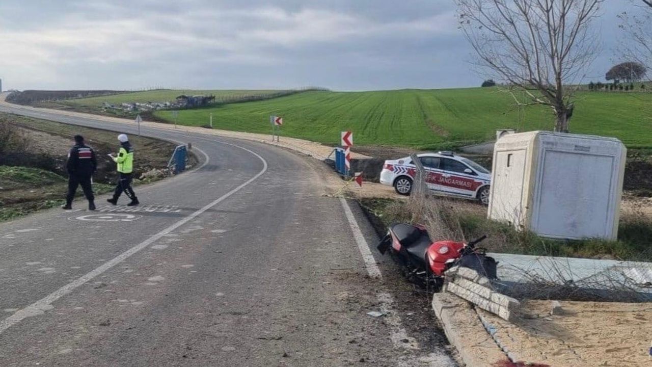 Süleymanpaşa'da motosiklet kazasında 1 kişi hayatını kaybetti, 1 kişi yaralandı