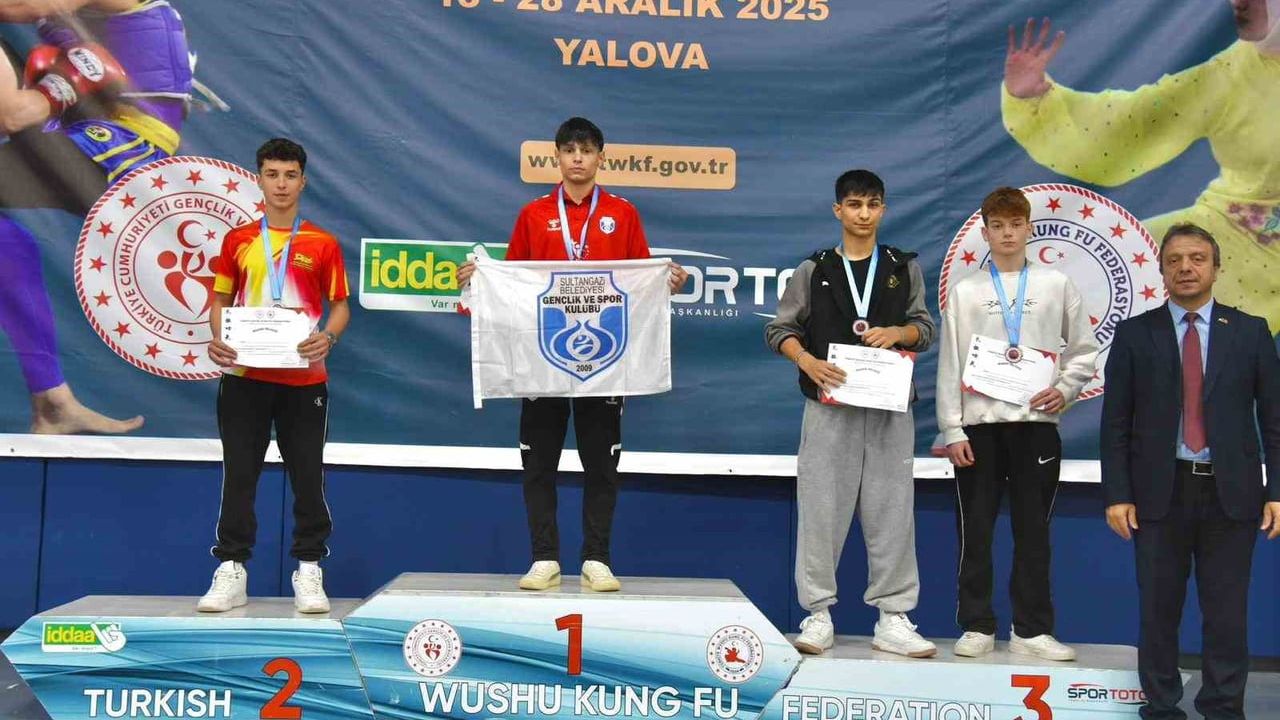 Sultangazili sporcular 2026 Türkiye Wushu Kung-fu Şampiyonası'nda 18 madalya kazandı