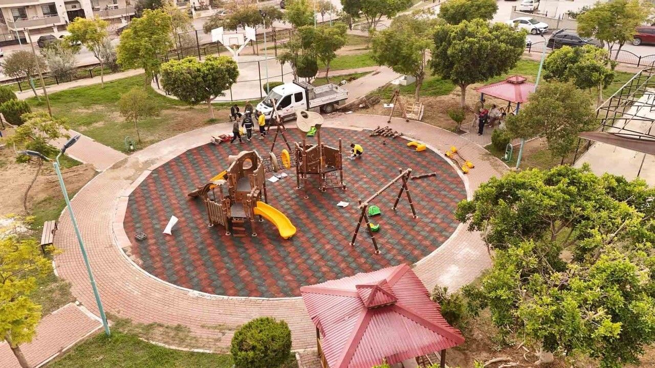 Tarsus'ta Gaspıralı Parkı yenileniyor: güvenli ve modern sosyal alan hedefleniyor
