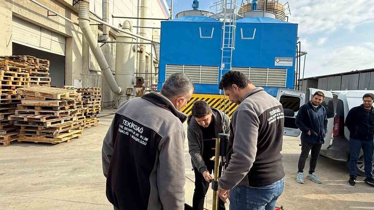 Tekirdağ'da kimya tesislerine koku, emisyon ve kaçak deşarj denetimi