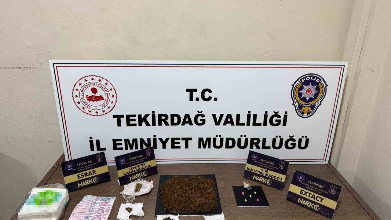 Tekirdağ'da Narkotik Operasyonları: Bir Haftada 188 Şüpheli, 16 Tutuklama