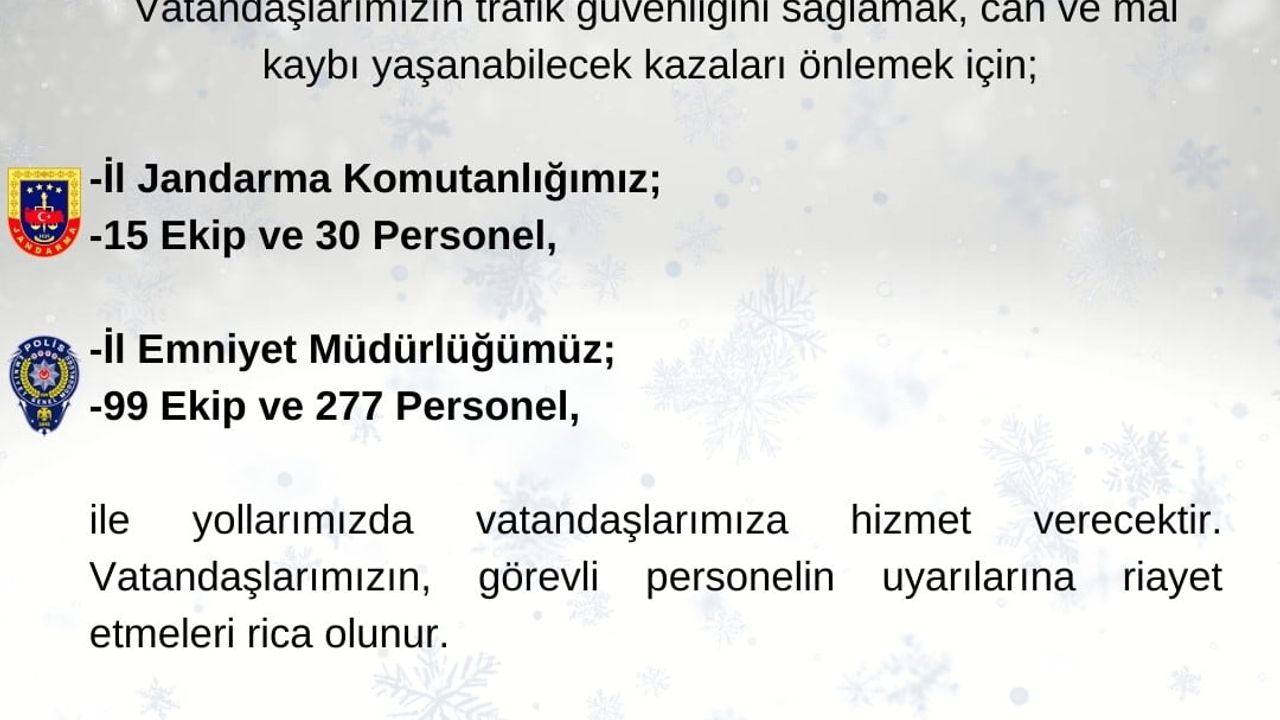 Tekirdağ'da yılbaşı tedbirleri: 2 bin 816 güvenlik personeli görevde
