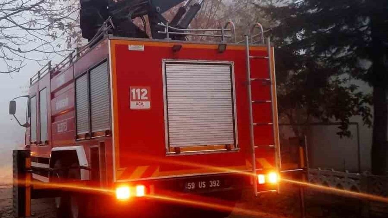 Tekirdağ Muratlı'da açık unutulan tüp itfaiye müdahalesiyle kapatıldı