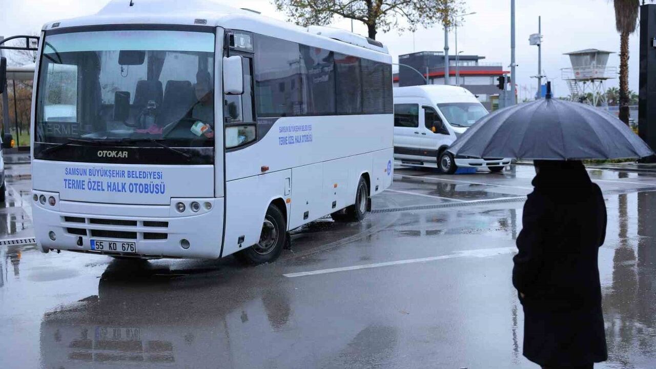 Terme'de SAMKART ile tek kartlı toplu ulaşım dönemi başladı