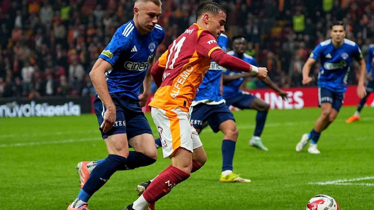 Trendyol Süper Lig 17. Hafta: Galatasaray 1-0 Kasımpaşa (İlk Yarı)