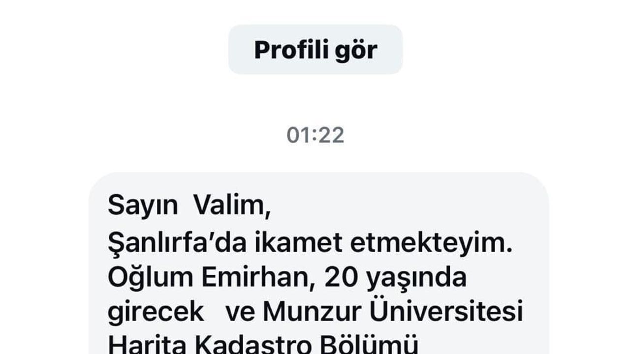 Tunceli Valisi Şefik Aygöl, üniversite öğrencisi Emirhan Kılıç’ın doğum gününü makamında kutladı