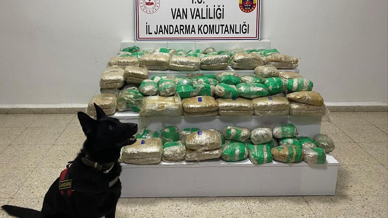 Van’ın Başkale ilçesinde 51 kilo 275 gram skunk ele geçirildi