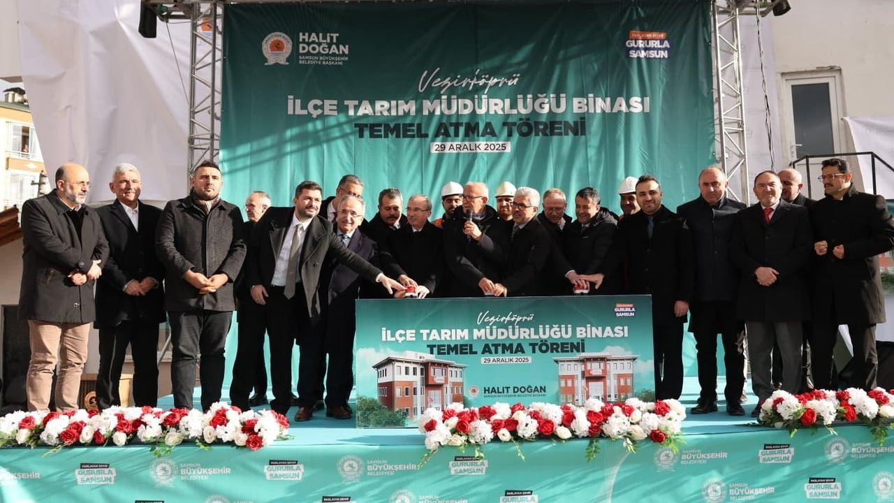 Vezirköprü'de İlçe Tarım ve Orman Müdürlüğü Hizmet Binası'nın temeli atıldı