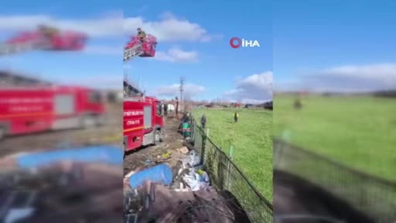 Vize'de palet fabrikasının talaş deposunda yangın: can kaybı yok, soruşturma başlatıldı