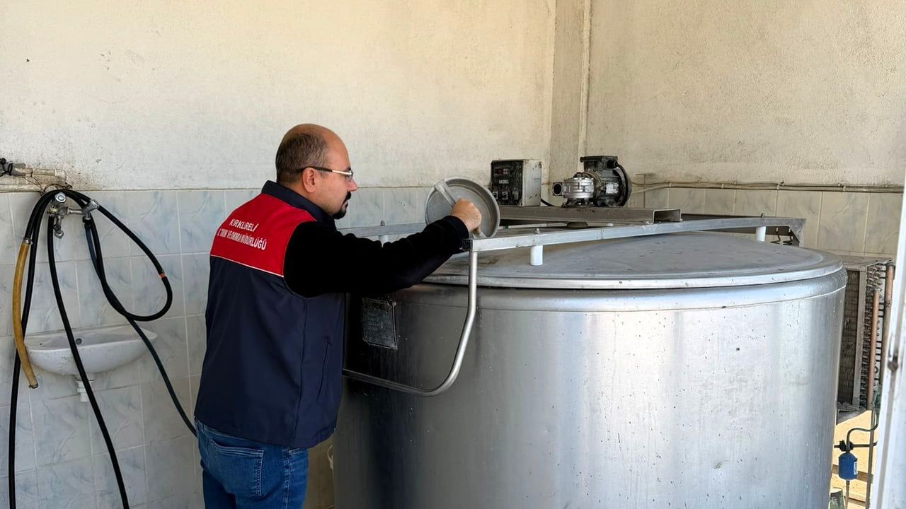 Vize'de süt toplama tanklarına yönelik kapsamlı denetimler