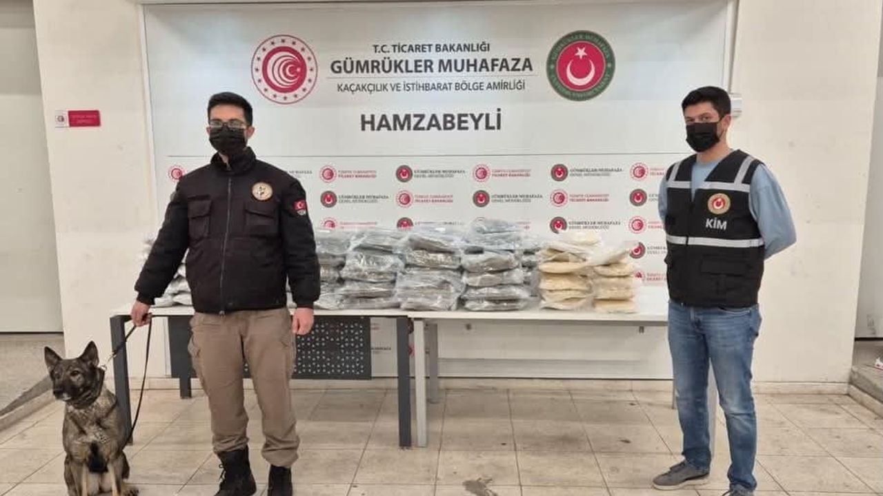 Yeni yıl öncesi Edirne'de Kapıkule ve Hamzabeyli sınır kapılarında uyuşturucu operasyonu