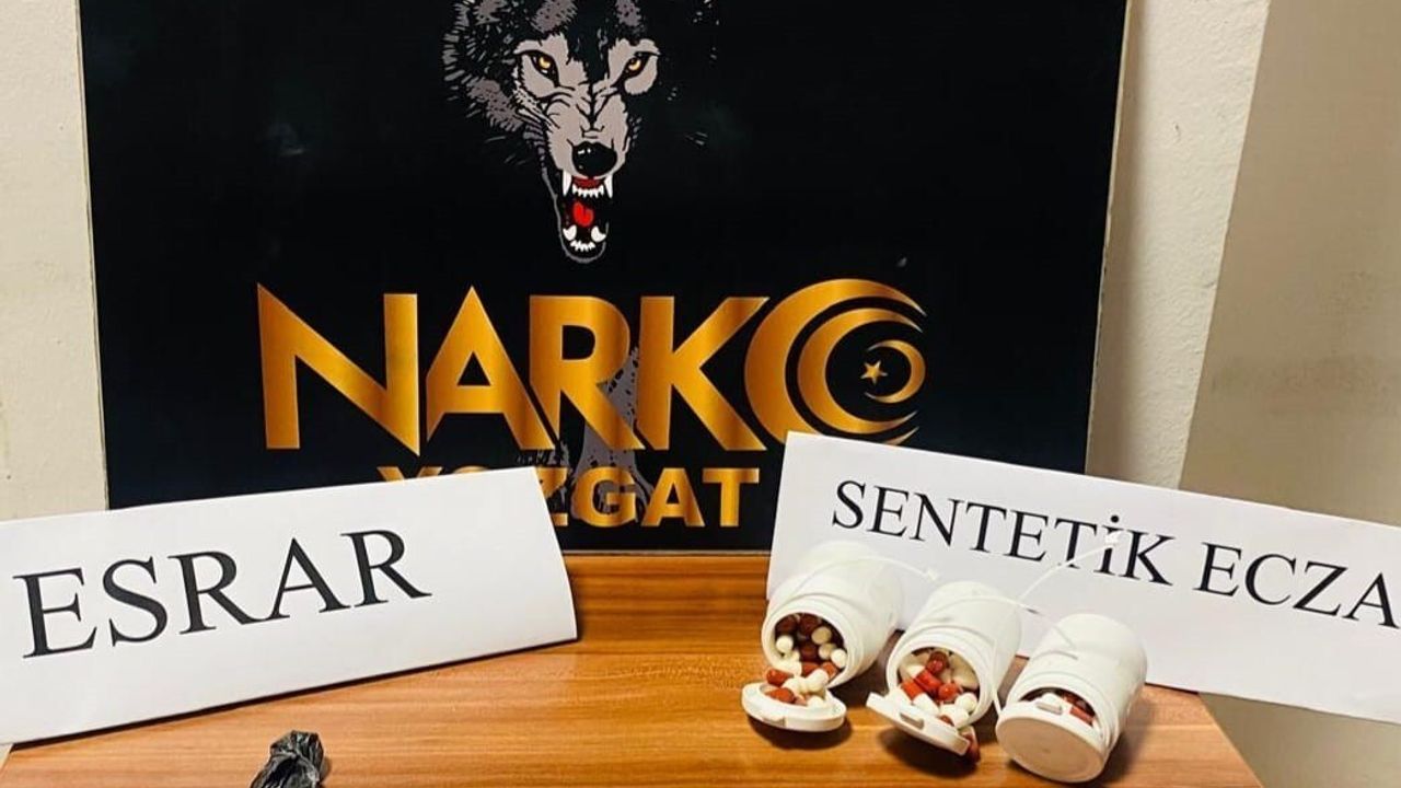 Yerköy’de 165 adet sentetik ecza ve 0.77 gram esrar ele geçirildi