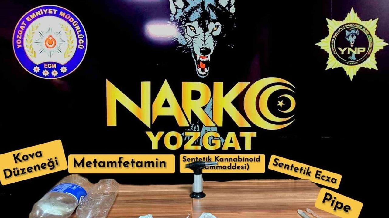 Yerköy'de narkotik operasyonu: Metamfetamin ve sentetik maddeler ele geçirildi