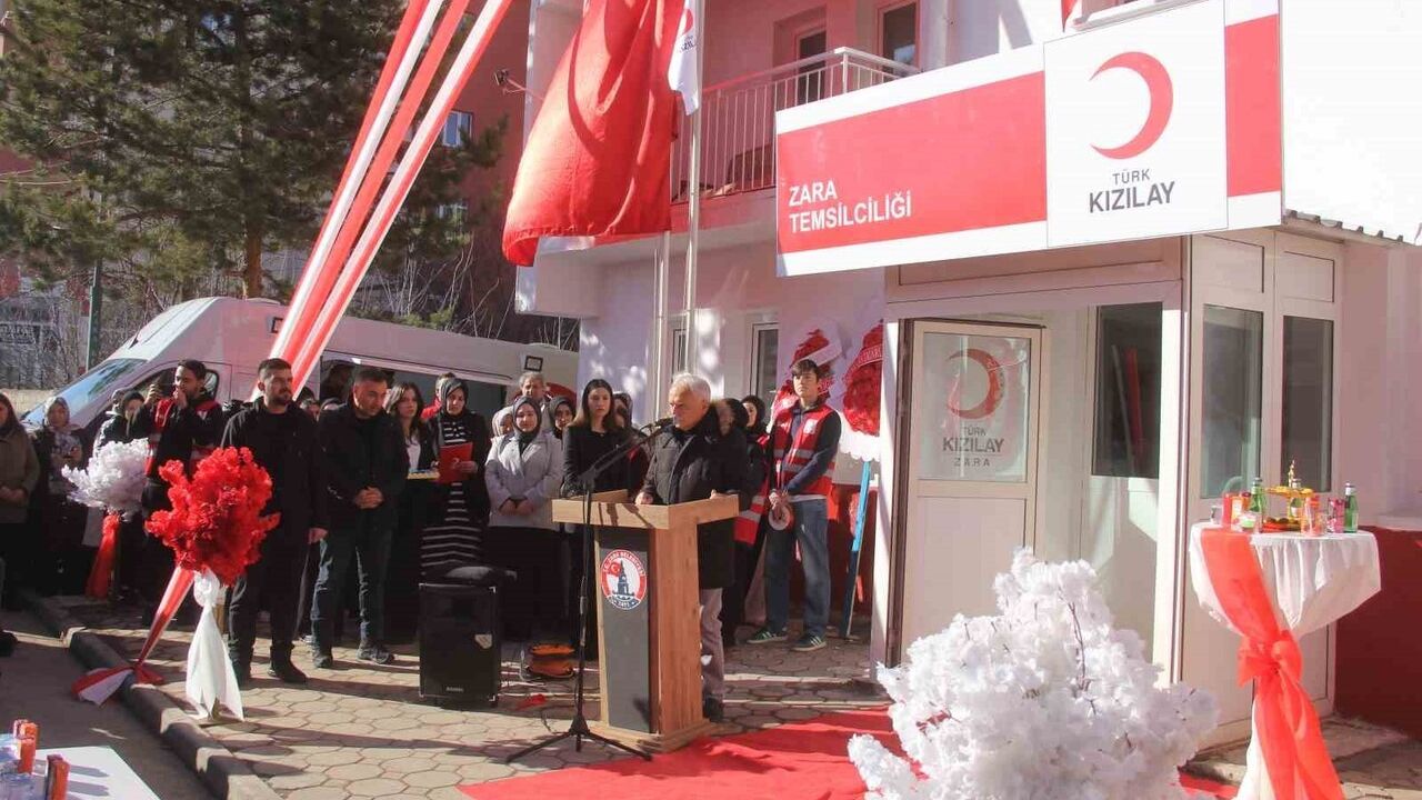 Zara'da Türk Kızılay Temsilciliği hizmet binası törenle açıldı