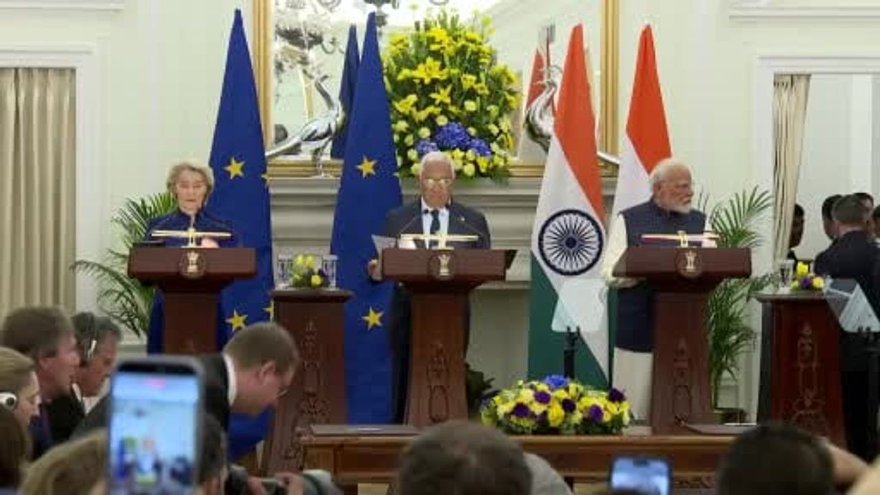 AB ile Hindistan 20 yıllık müzakerelerin ardından serbest ticaret anlaşmasını imzaladı