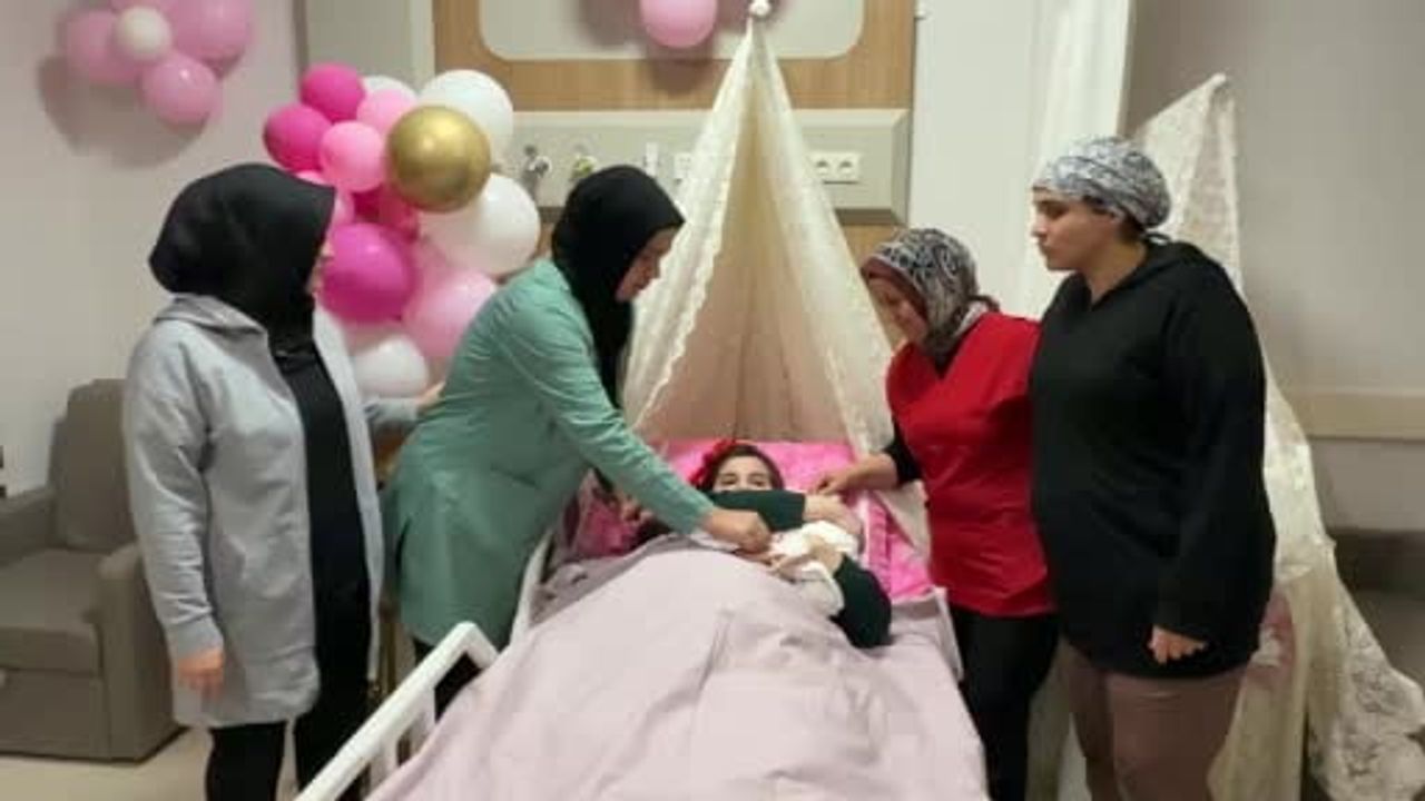 Adıyaman'da 2026'nın ilk bebeği 'Rüya' 3 kilo 350 gram doğdu