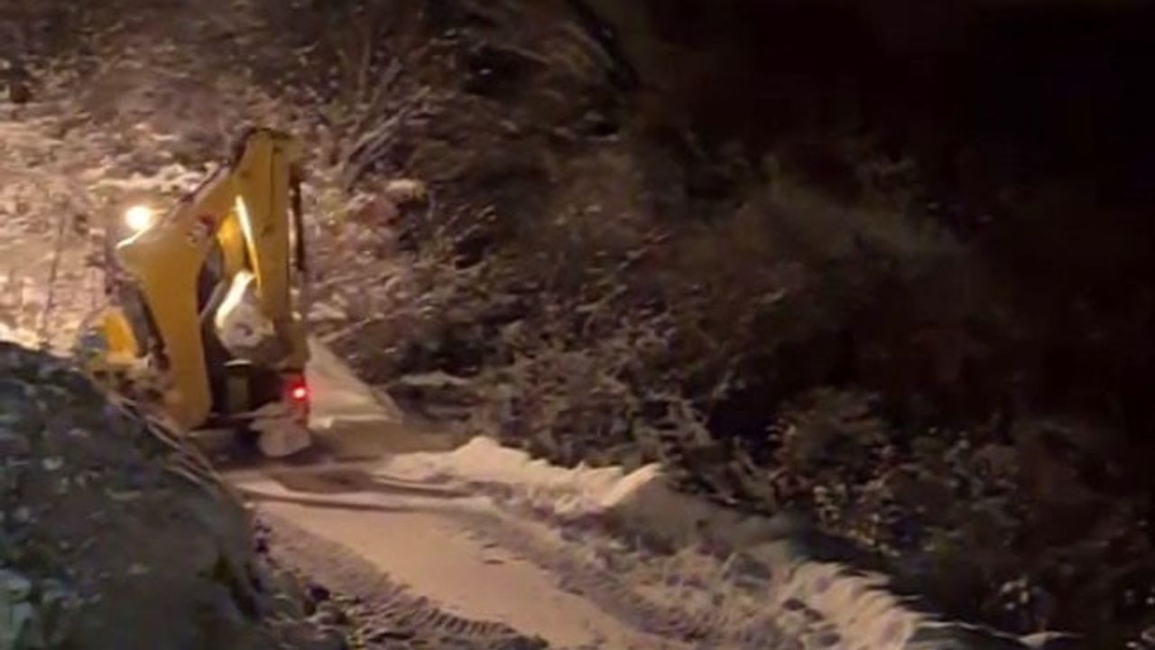 Adıyaman'da İl Özel İdare ekipleri karla mücadelede hastalara ulaşmak için seferber oldu