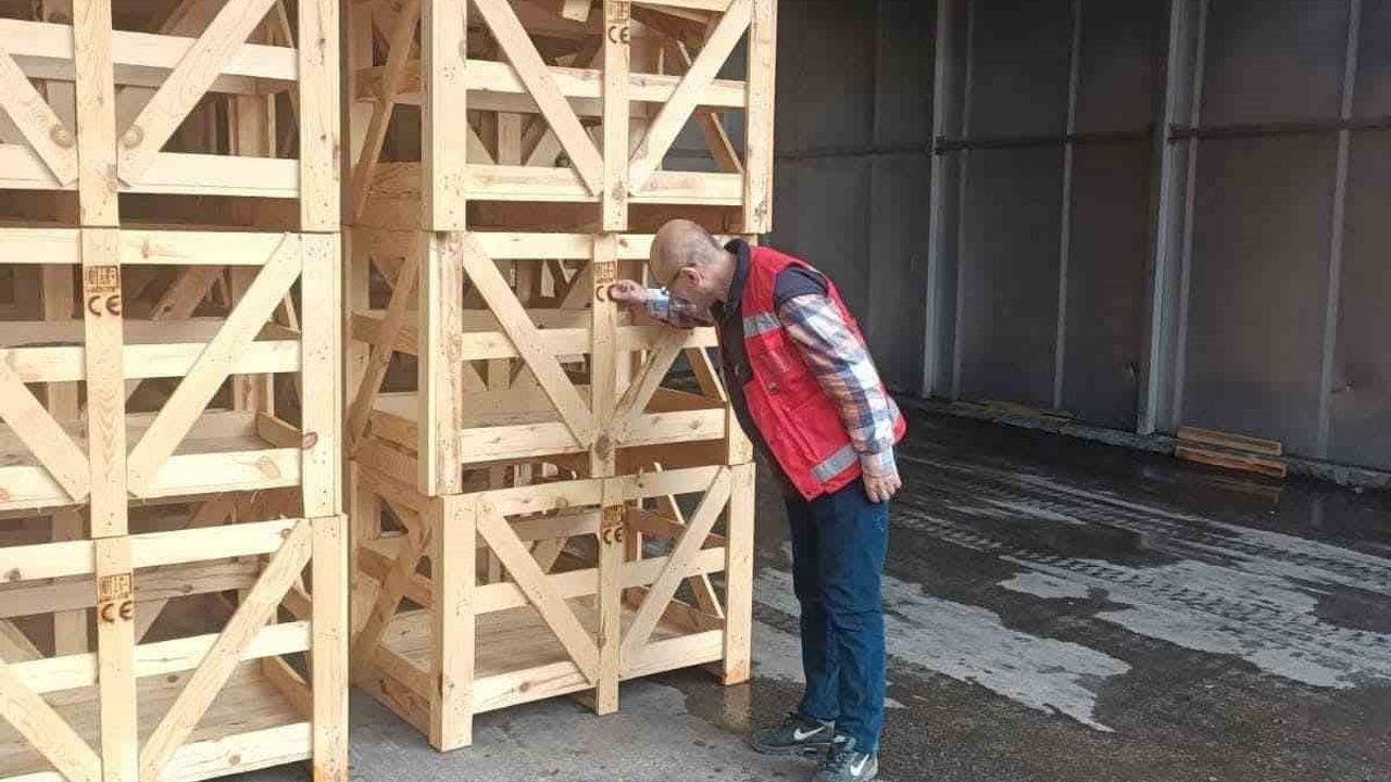 Afyonkarahisar'da ısıl işlem fırınlarına ISPM-15 kapsamında denetim