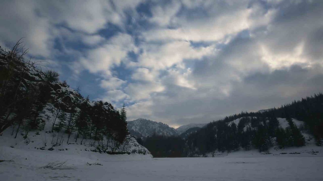 Afyonkarahisar'da Kış Manzarası Dronla Havadan Görüntülendi