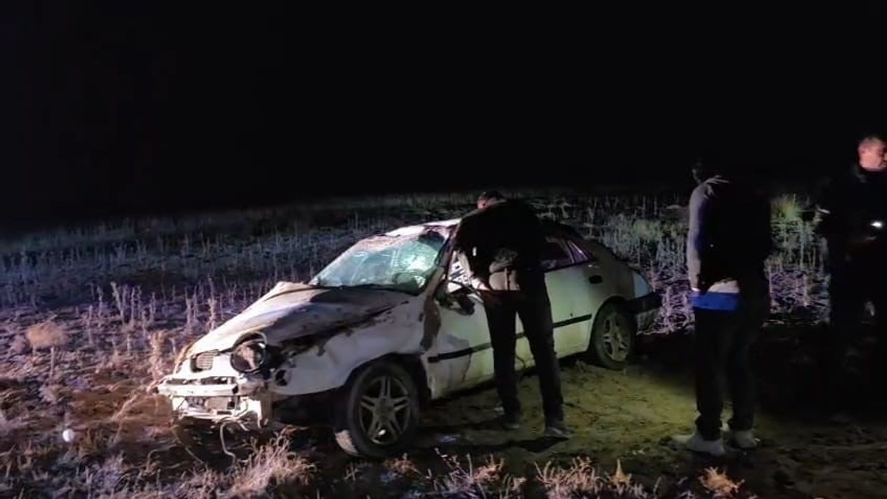 Aksaray'da İkizce Yaylası yolunda kontrolden çıkan otomobil takla attı: 3 yaralı