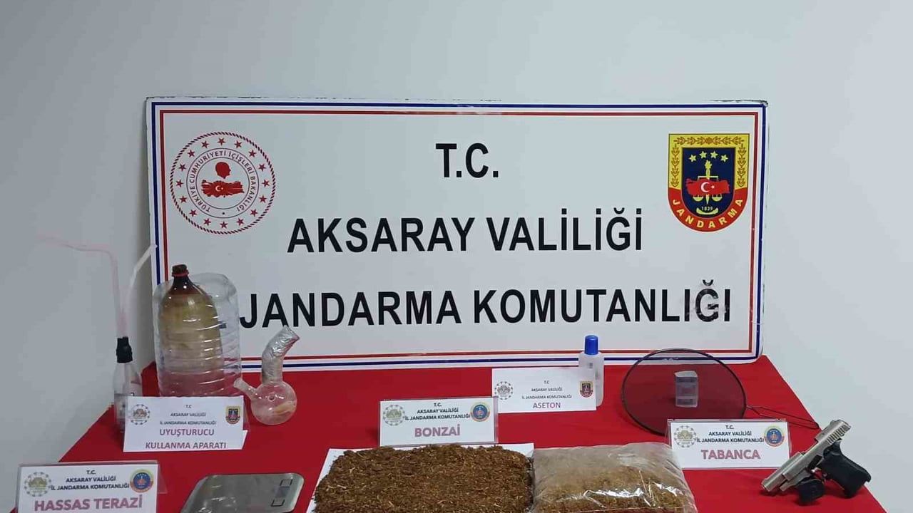 Aksaray'da jandarmadan uyuşturucu operasyonu: 1 tutuklama, 789 gram bonzai ele geçirildi