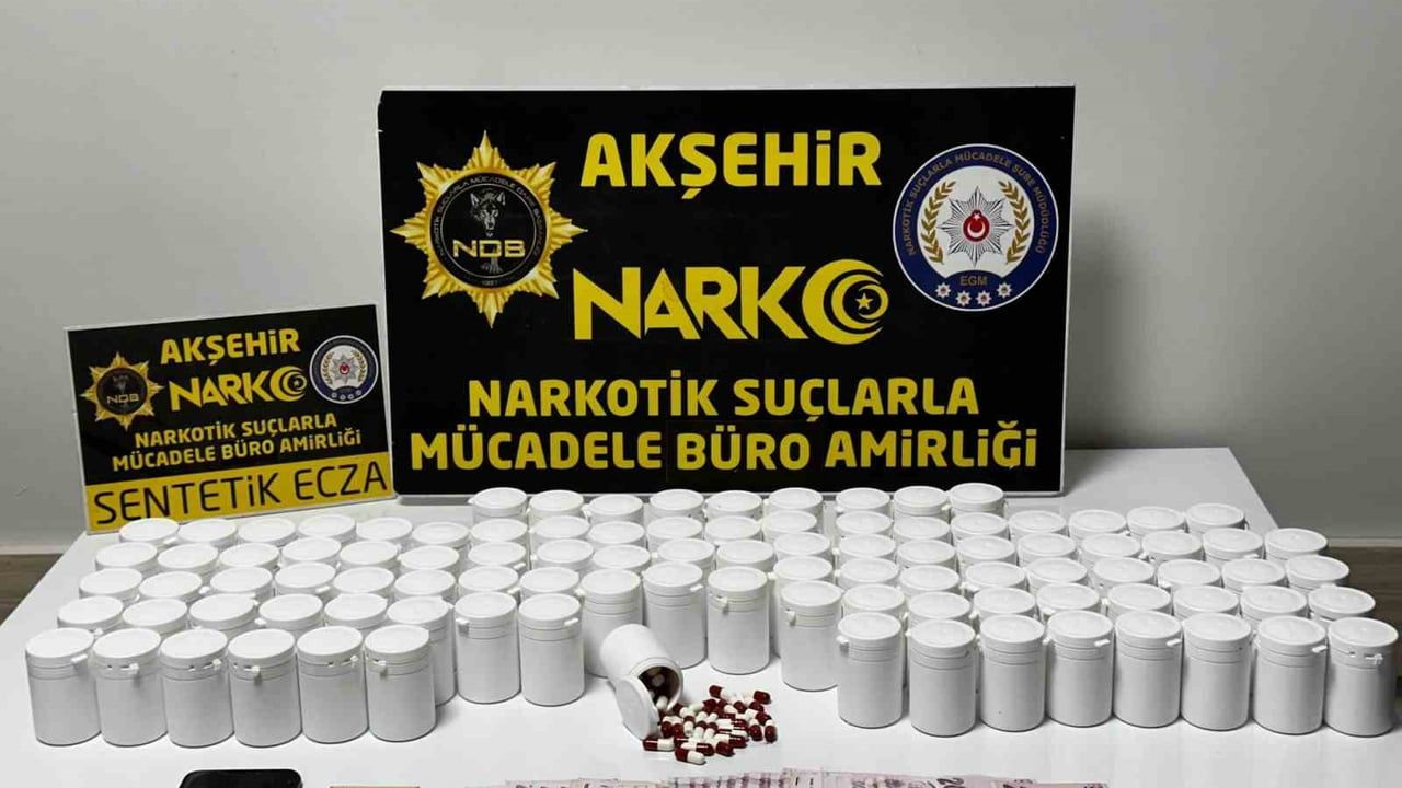 Akşehir'de Narkotik Operasyonu: 5 bin 500 Uyuşturucu Hap Ele Geçirildi, 1 Kişi Tutuklandı