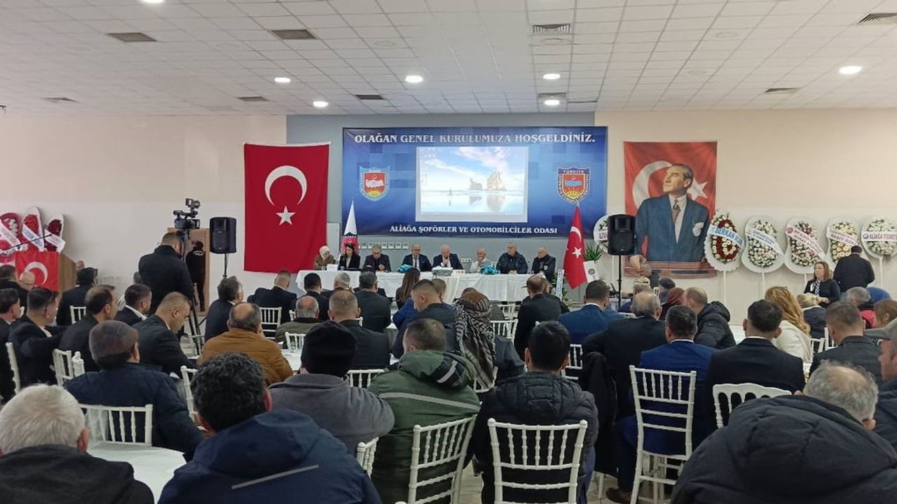 Aliağa Şoförler ve Otomobilciler Esnaf Odası başkanlığına Seyhan Öz seçildi