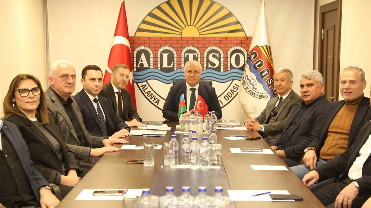ALTSO ile Azerbaycan heyeti Alanya'da yatırım fırsatlarını değerlendirdi