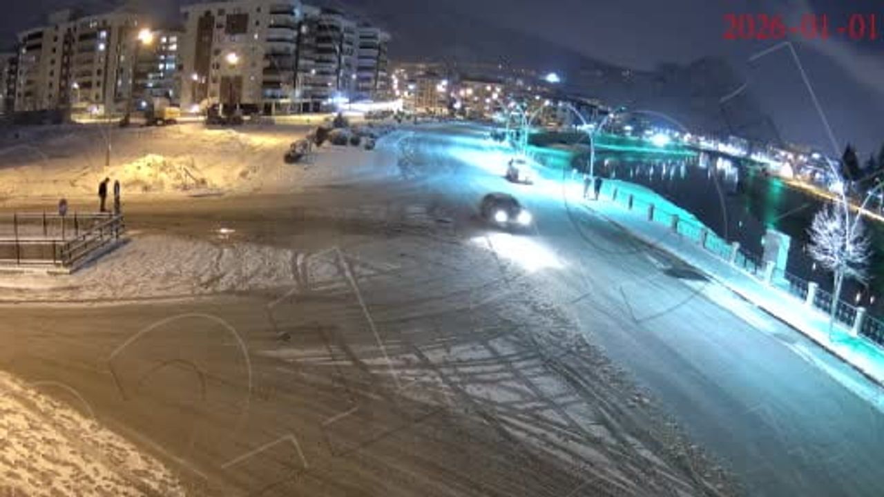 Amasya'da karlı yolda 27 saniyelik drift: Sürücüye 58 bin 217 TL ceza ve 60 gün trafikten men