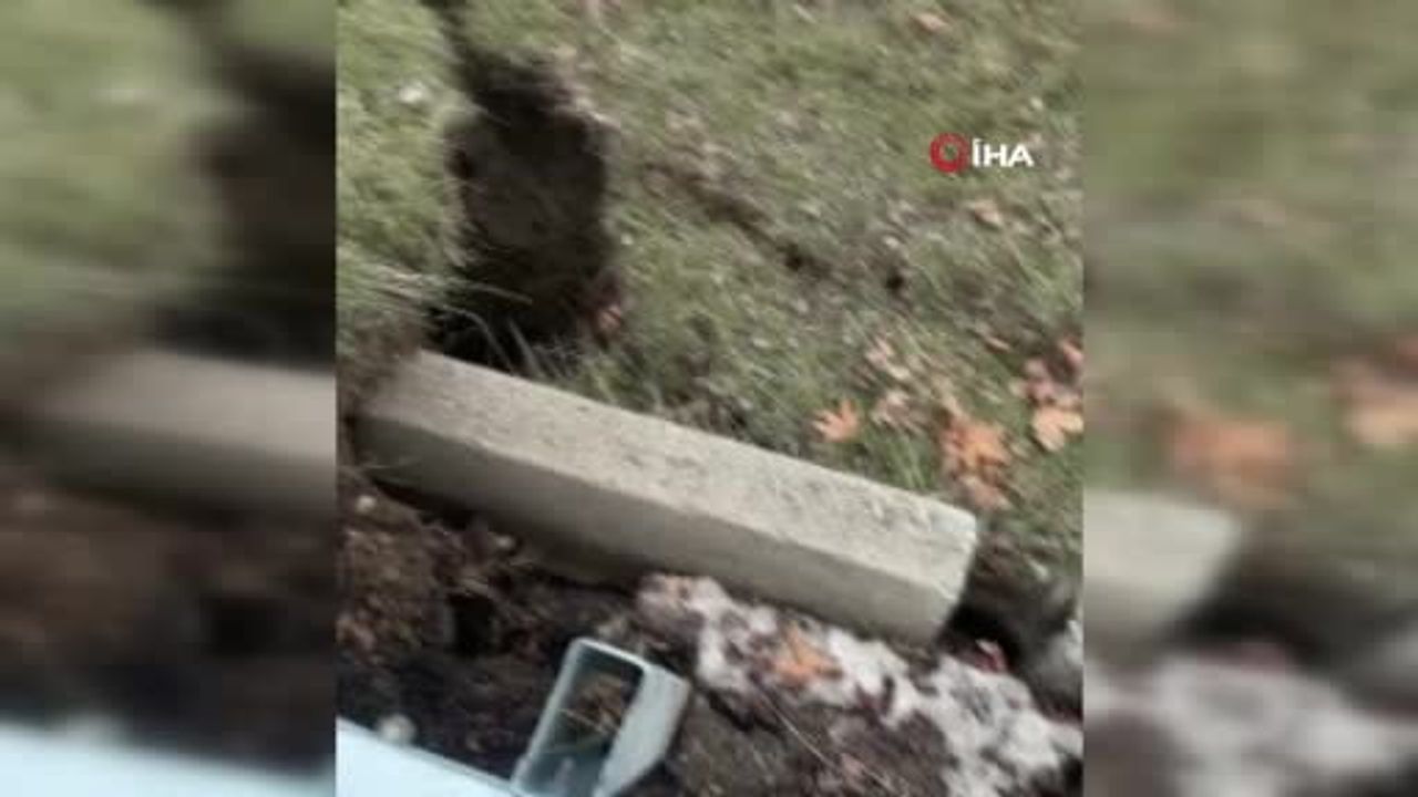 Ankara Beypazarı'nda toprak kayması: Beypazarı-Boztepe Yolu trafiğe kapatıldı