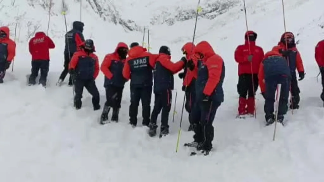 Artvin'de Zekeriya köyündeki çığta arama kurtarma çalışmaları ikinci günde yeniden başladı