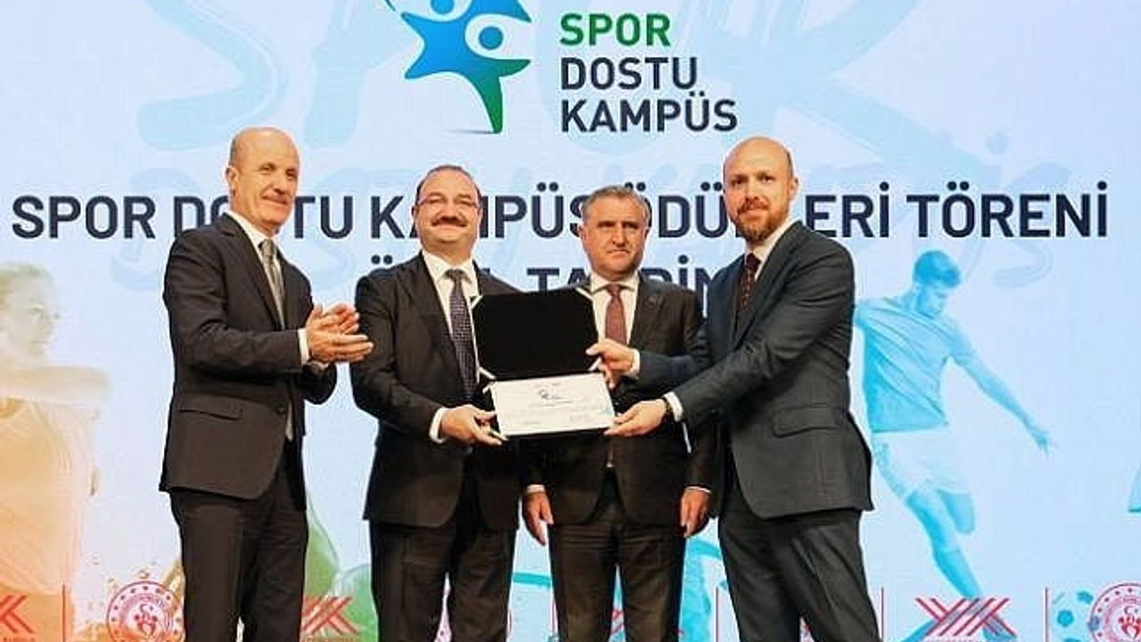 Atatürk Üniversitesi 'Spor Dostu Kampüs' sertifikası aldı