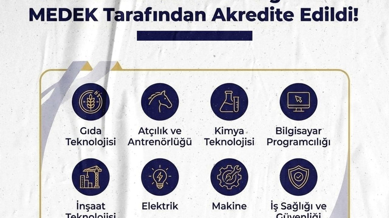 Atatürk Üniversitesi Teknik Bilimler MYO'nun 8 Programı MEDEK Tarafından Akredite Edildi