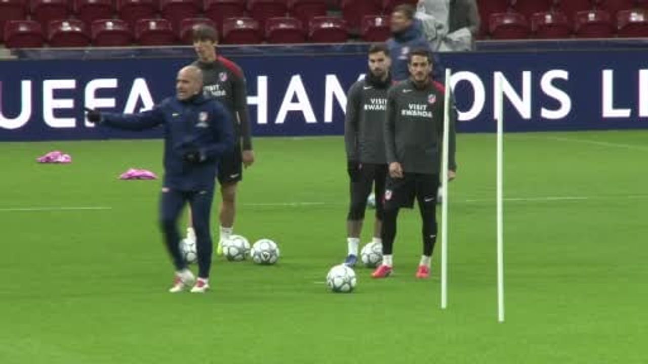 Atletico Madrid, Galatasaray maçı hazırlıklarını RAMS Park'ta tamamladı