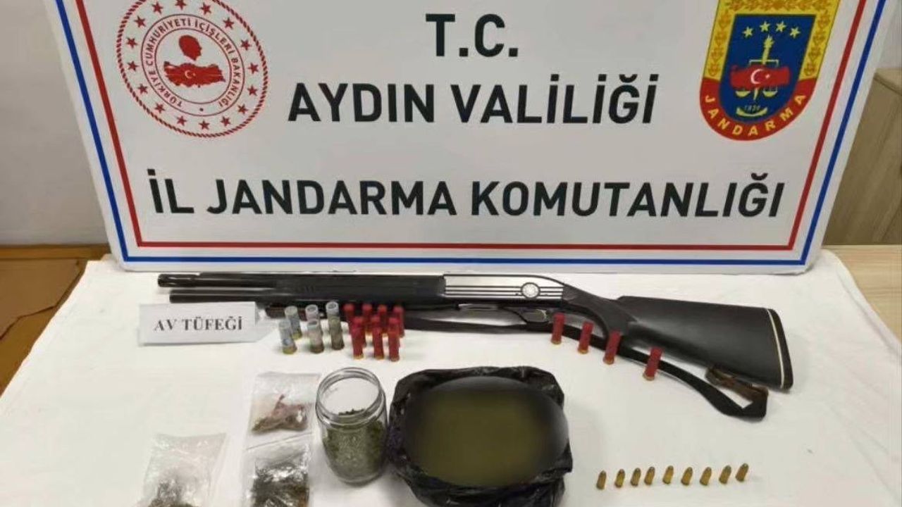 Aydın Efeler'de Jandarma Operasyonu: Ruhsatsız Silah ve Uyuşturucu Ele Geçirildi
