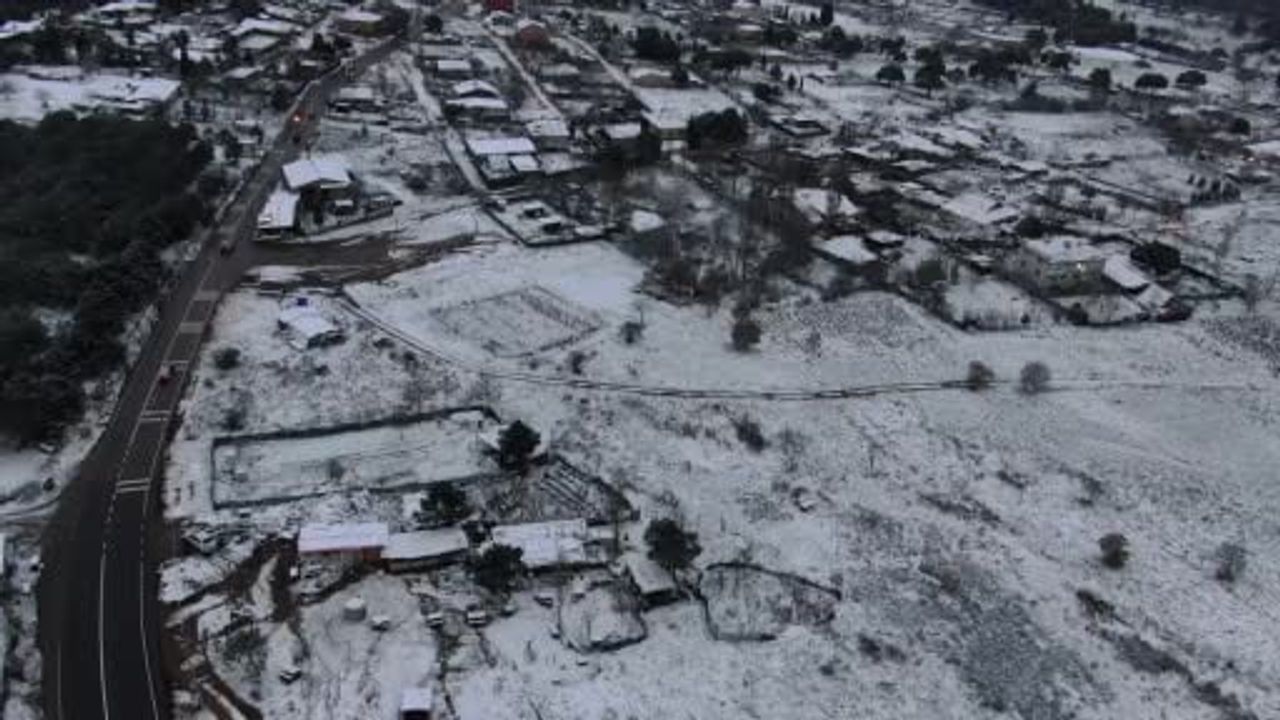 Aydos Ormanı karla kaplandı — Havadan drone görüntüleri