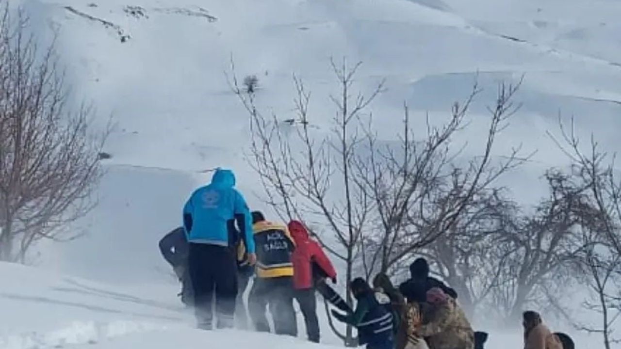 Bahçesaray'da yol kapanması nedeniyle 31 yaşındaki hamile kadın helikopterle Van'a sevk edildi