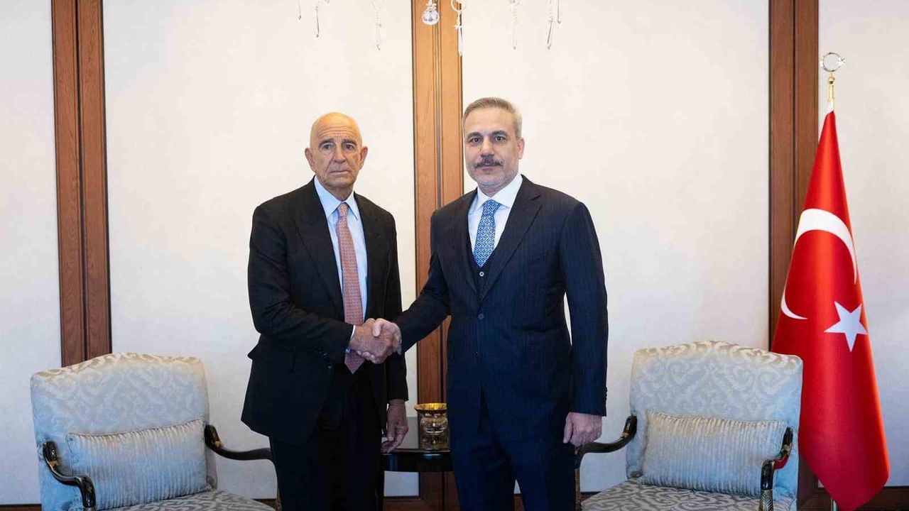 Bakan Fidan, ABD'nin Ankara Büyükelçisi ve Suriye Özel Temsilcisi Tom Barrack'ı kabul etti